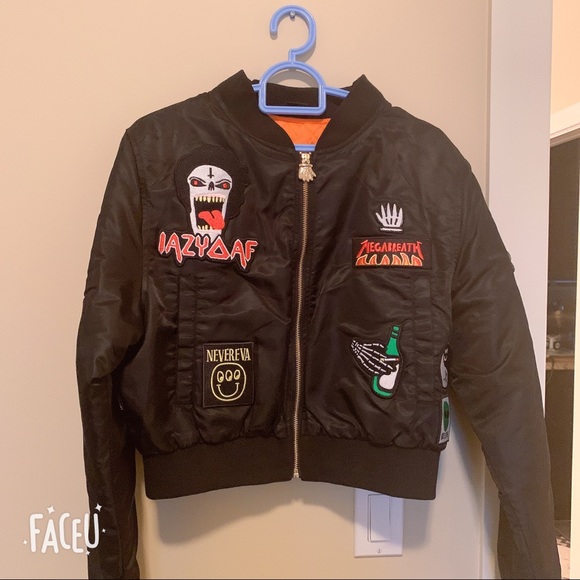 Lazy Oaf Bomber Jacket cropped - Picture 3 of 4